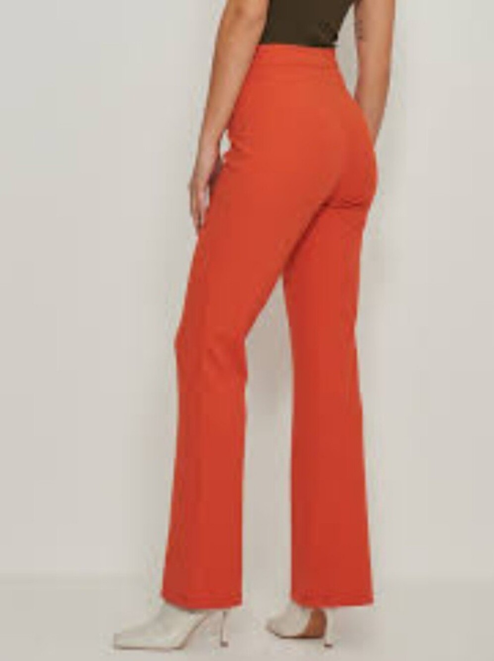 Bebe Red Wide Leg Dress Pants High Waist Trouser Size4
